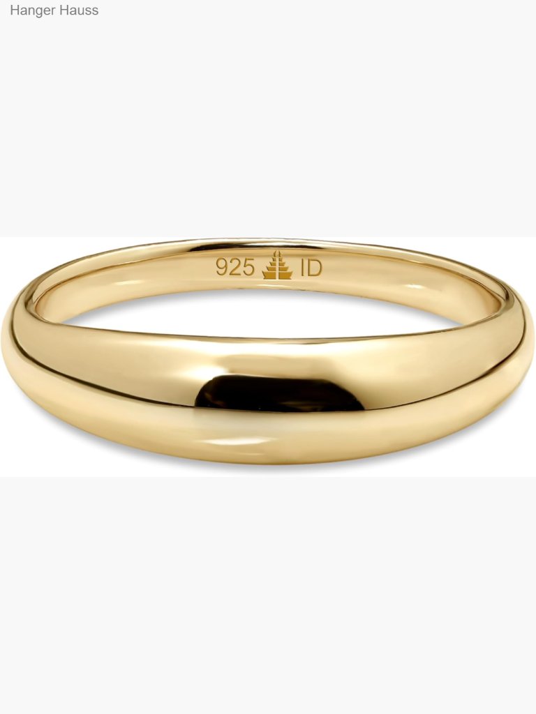 Sterling Silver Eternity Band Ring - Gold Or Rhodium Plated